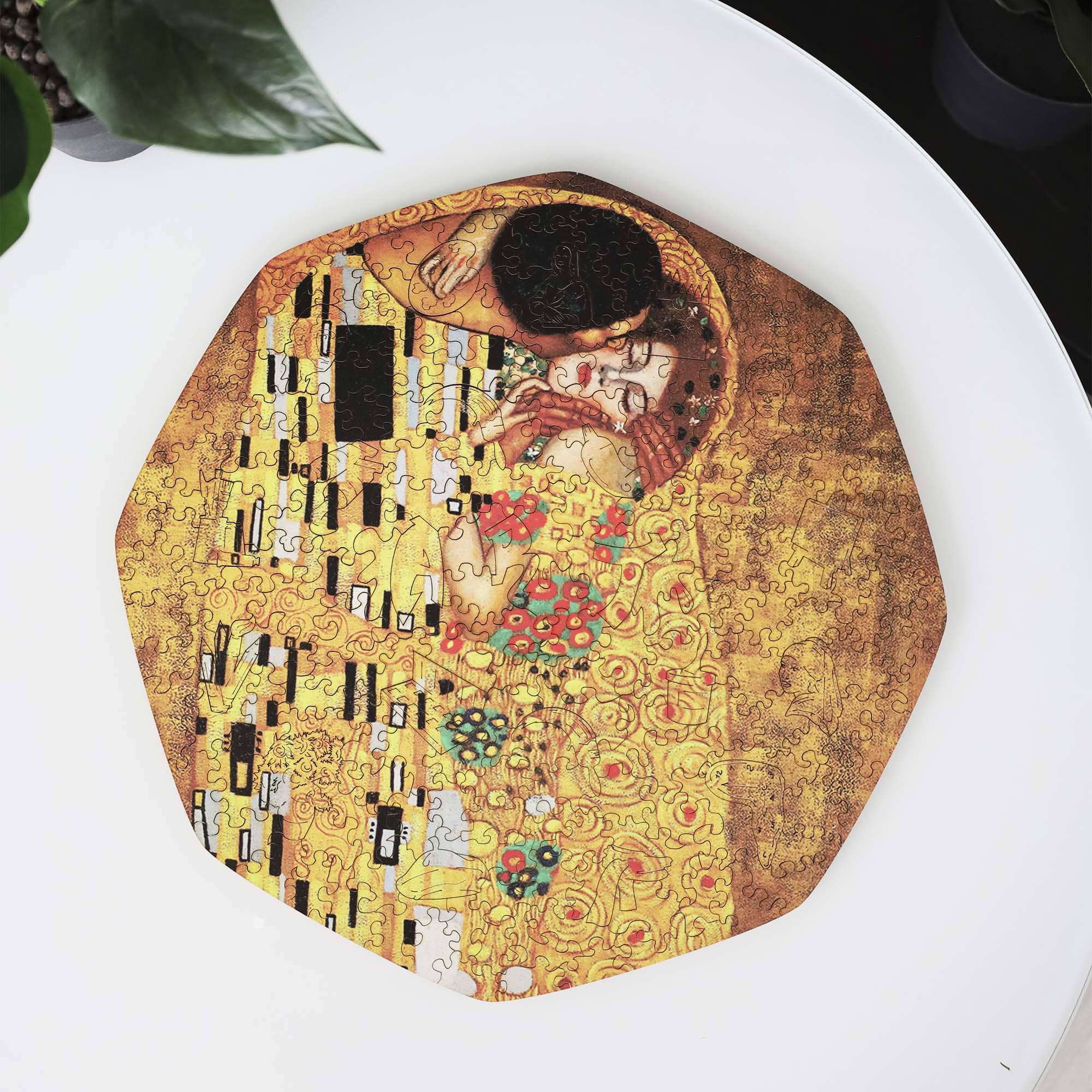 Wooden Jigsaw Puzzle The Kiss (Gustav Klimt) - Woods Story