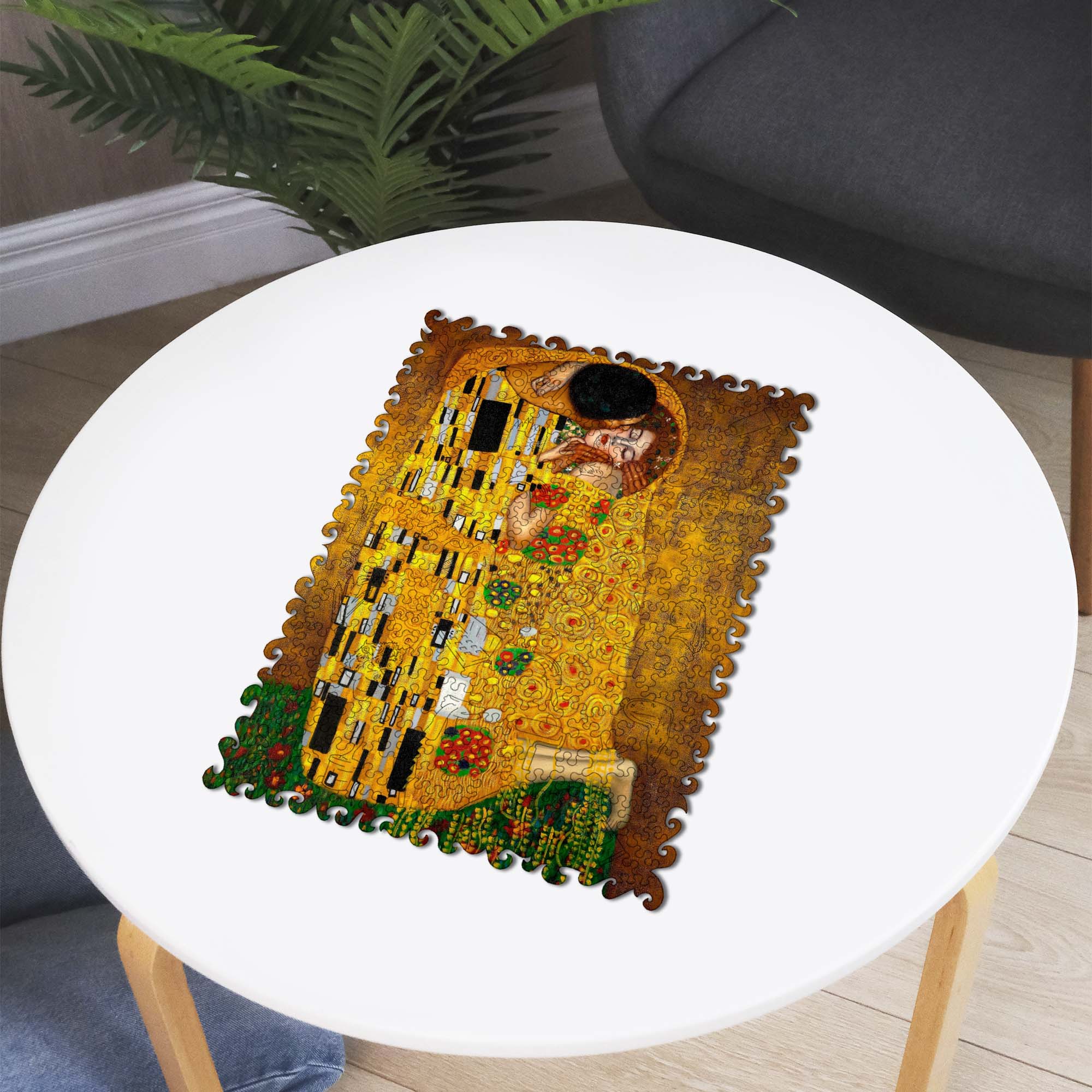 Wooden Jigsaw Puzzle The Kiss (Gustav Klimt) - Woods Story