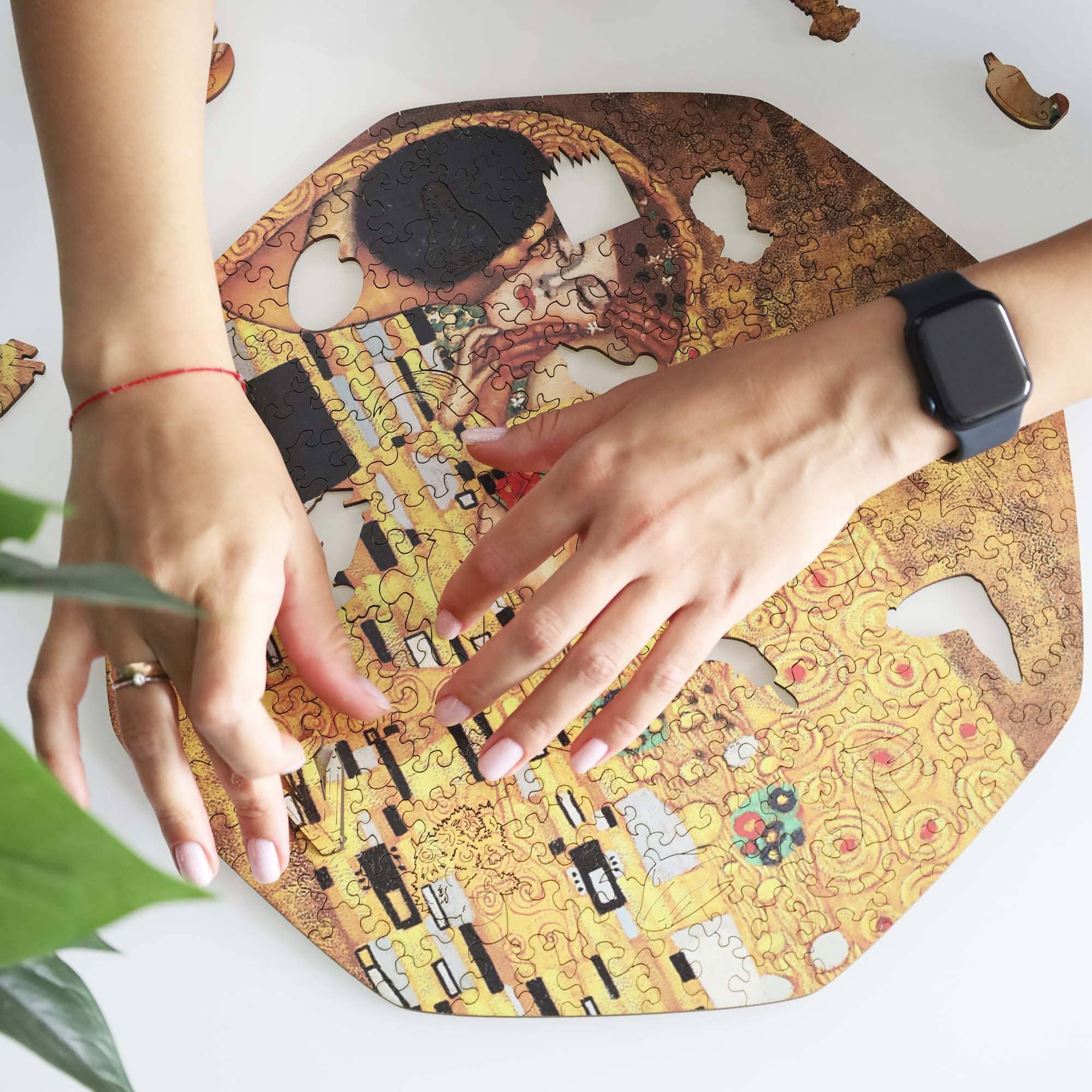 Wooden Jigsaw Puzzle The Kiss (Gustav Klimt) - Woods Story