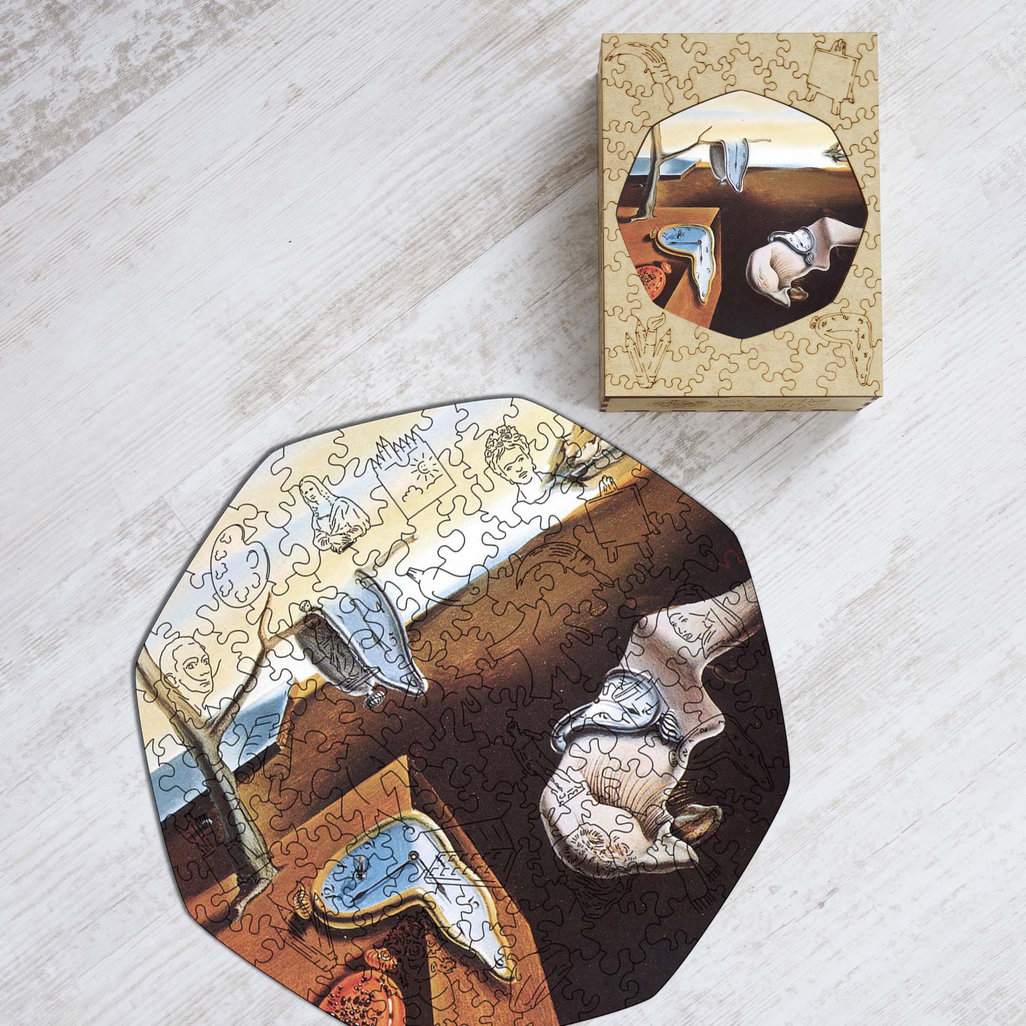 Wooden Jigsaw Puzzle The Persistence of Memory (Salvador Dali) - Woods Story