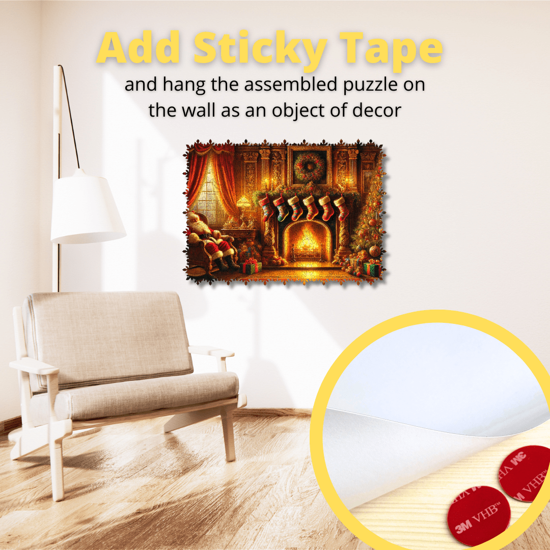 Wooden Jigsaw Puzzle The Warmth of Christmas - Woods Story
