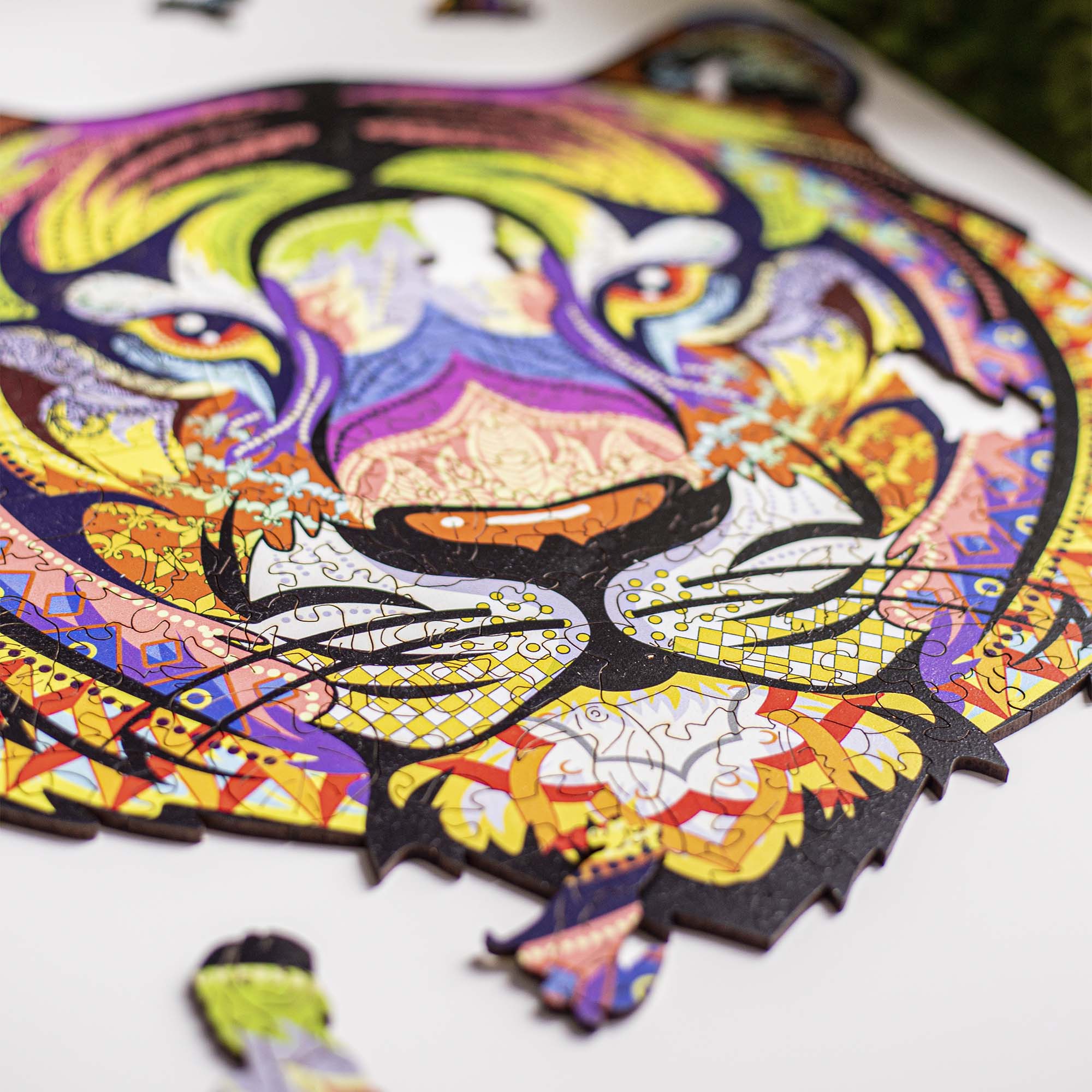 Wooden Jigsaw Puzzle Tiger - Woods Story