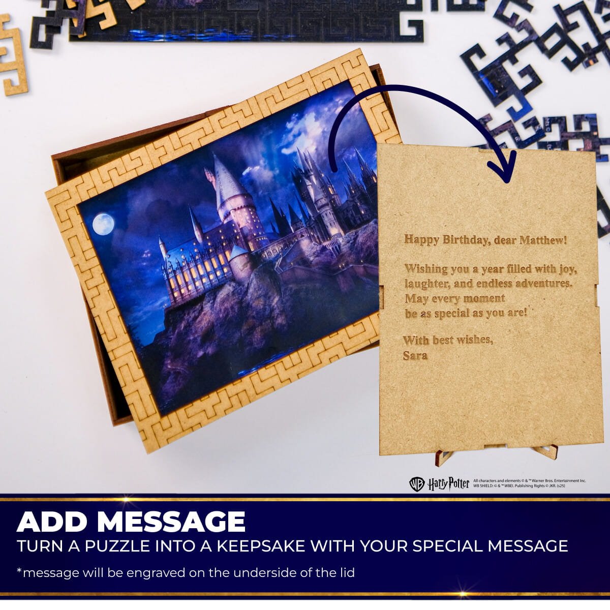 Wooden Maze Puzzle Harry Potter™ Hogwarts Castle Night - Woods Story