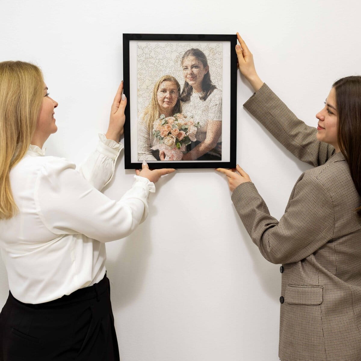 Wooden Mother's Day Photo Puzzle - Vertical - Woods Story