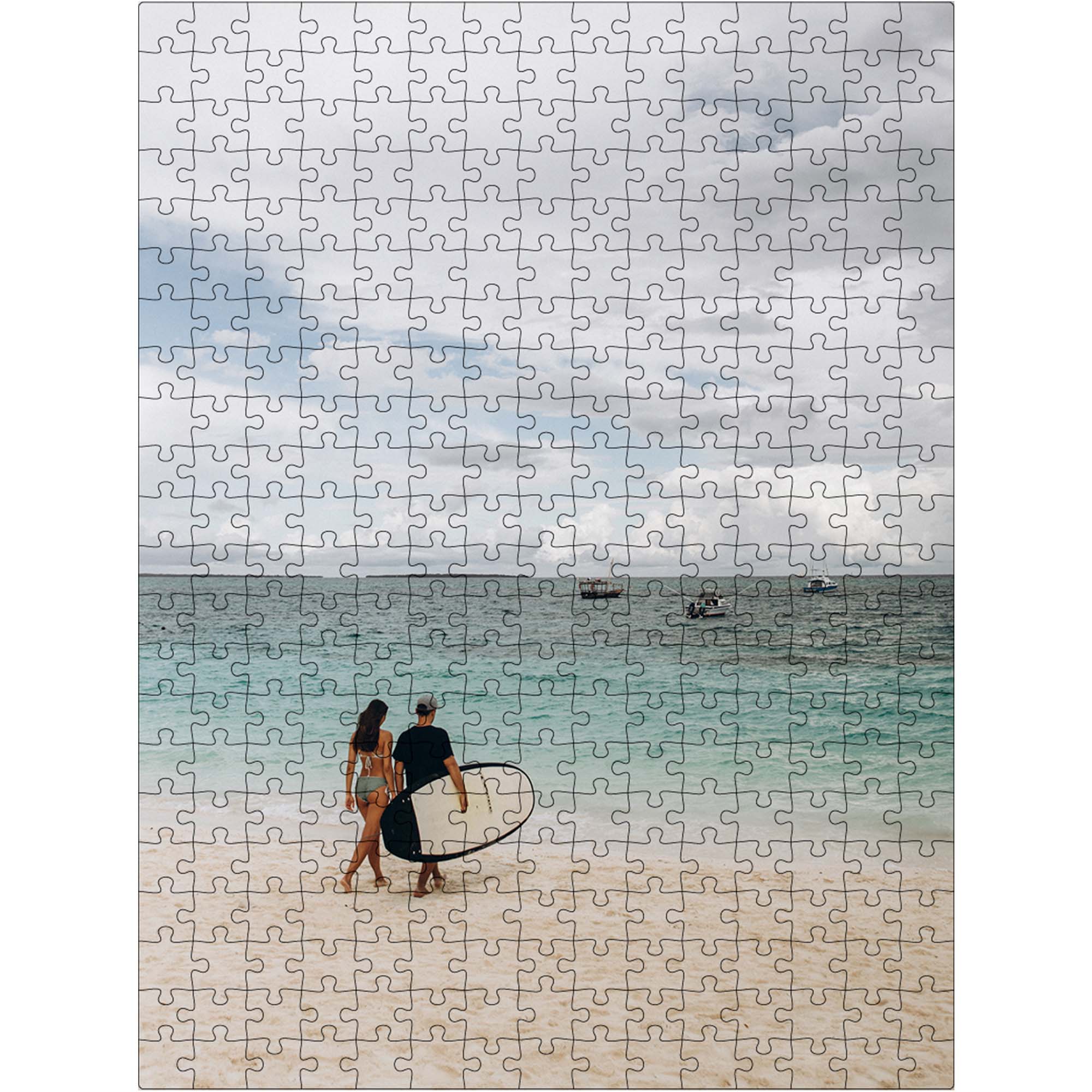 Wooden Personalized Photo Puzzle - Classic - Woods Story