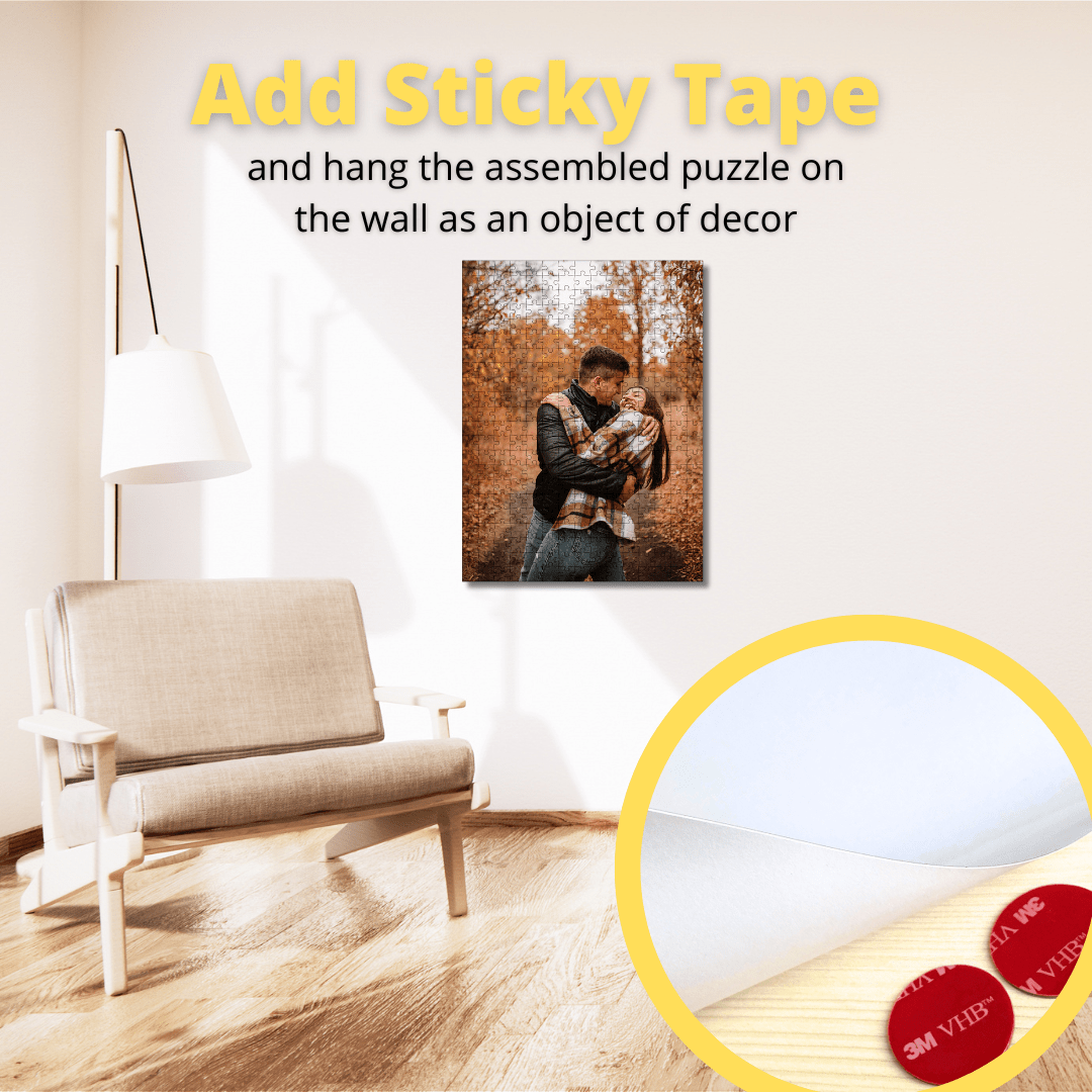 Wooden Personalized Photo Puzzle - Classic - Woods Story