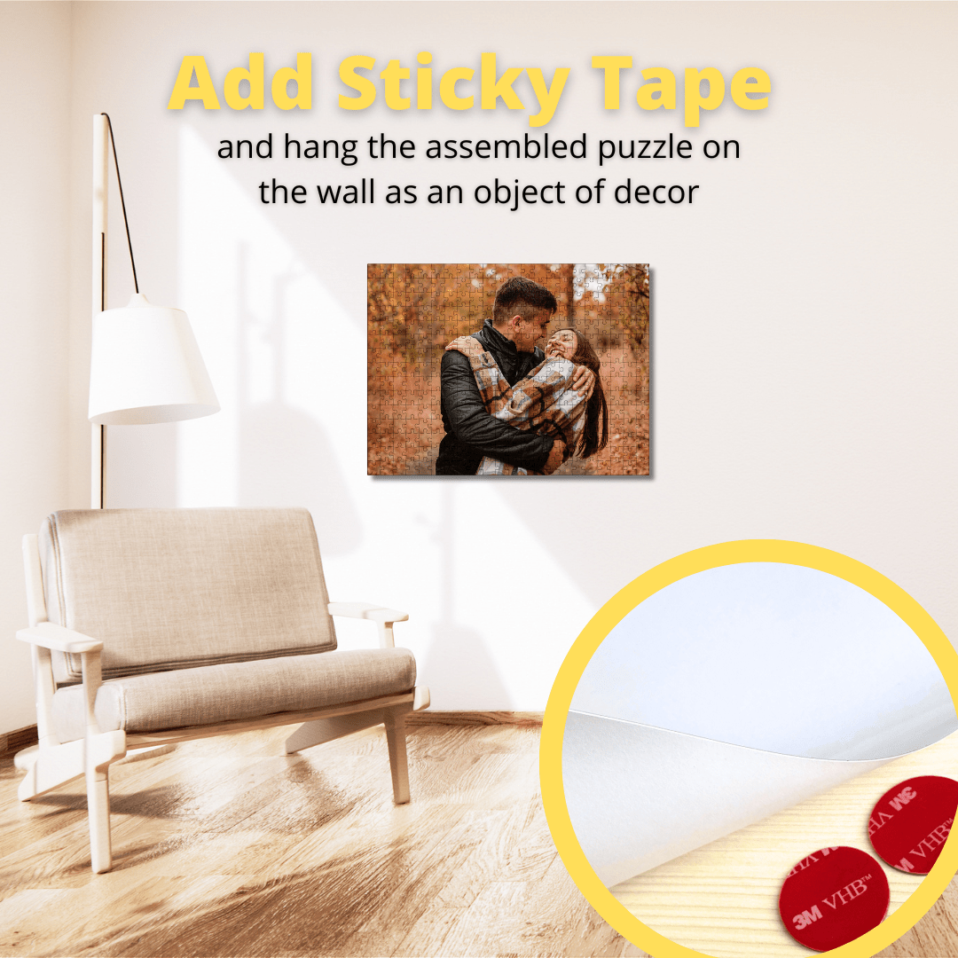 Wooden Personalized Photo Puzzle - Classic - Woods Story