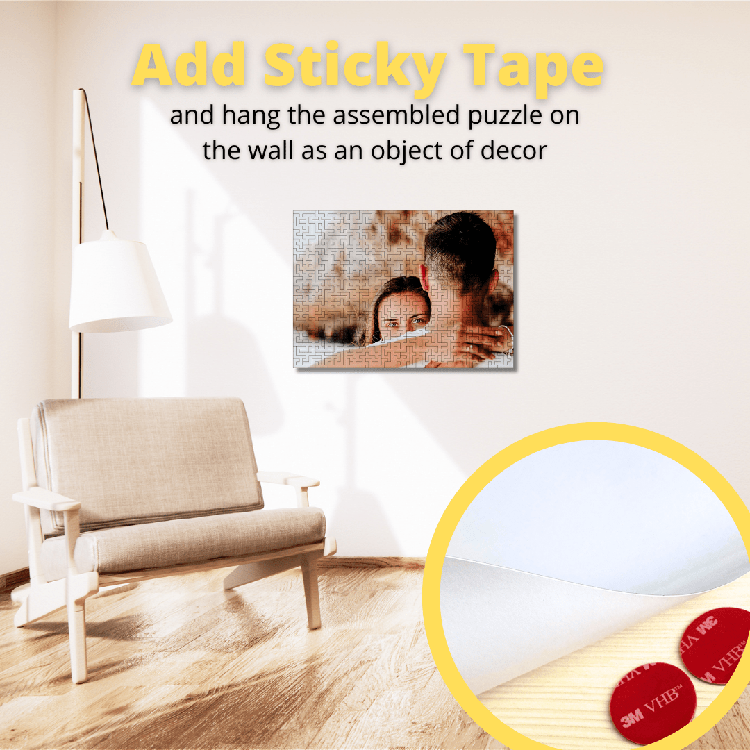 Wooden Personalized Photo Puzzle - Labyrinth - Woods Story