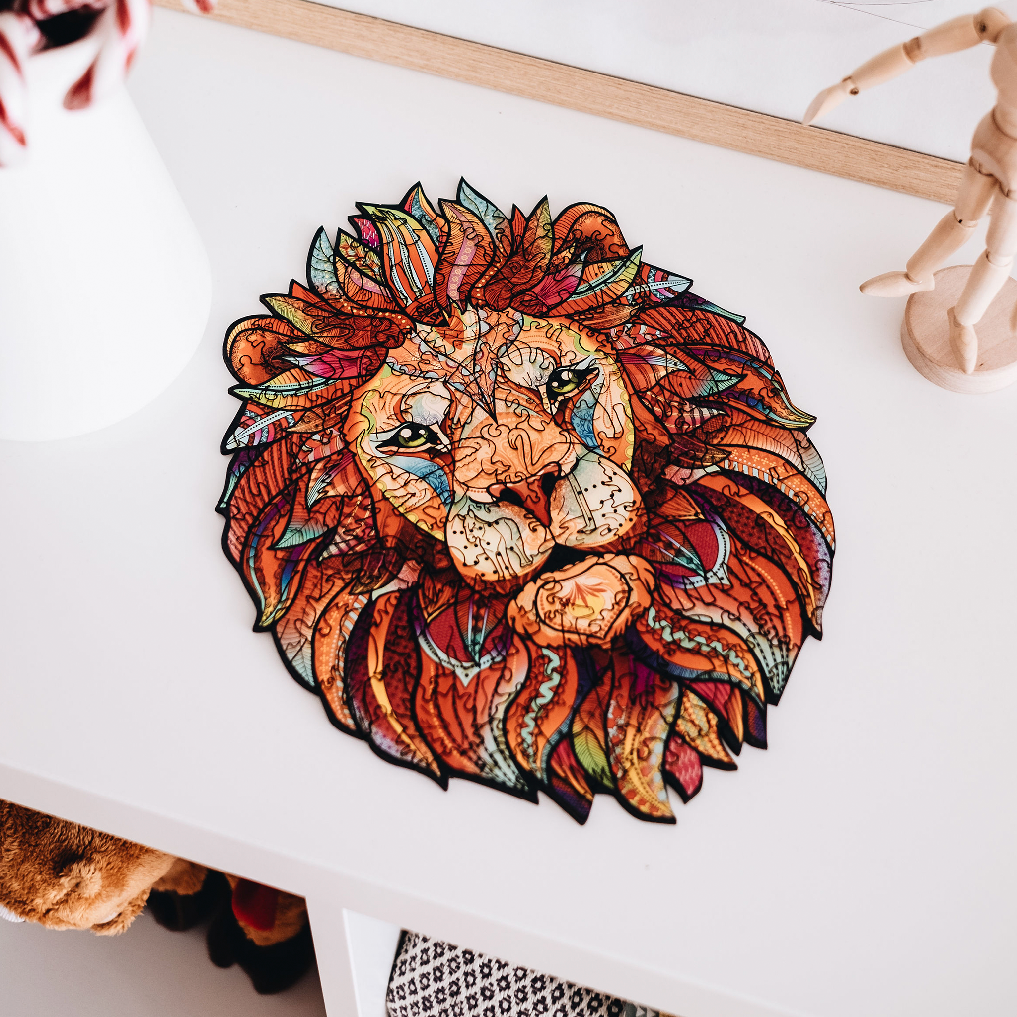 Wooden Jigsaw Puzzle Lion