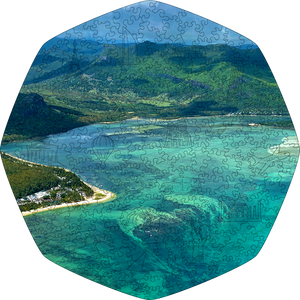 Wooden Jigsaw Puzzle Underwater waterfall