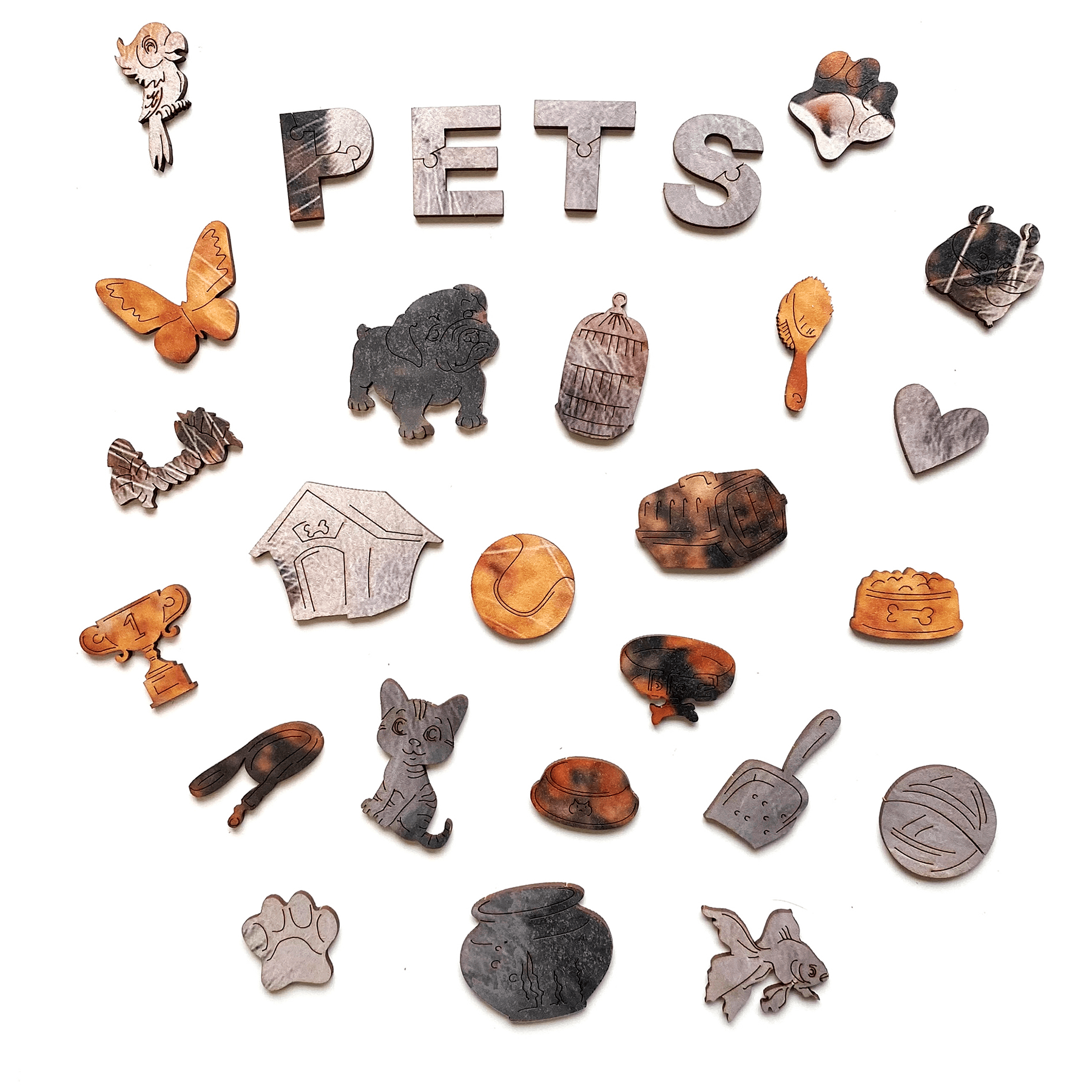 Custom Wooden Puzzle - Pets - Woods Story